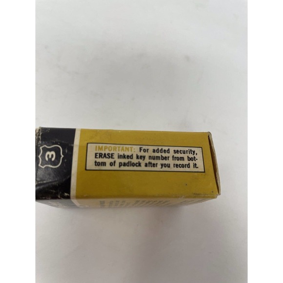 Vintage Master Lock #3 Secret Service Padlock Box 2 Keys Laminated Steel - Picture 3 of 9